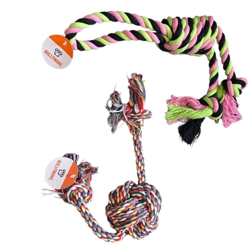 Bullymake Interactive Rope Toy Bundle For Power Chewers